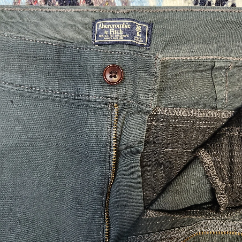 Abercrombie & Fitch Grey Chino Pant - Picture 2 of 5